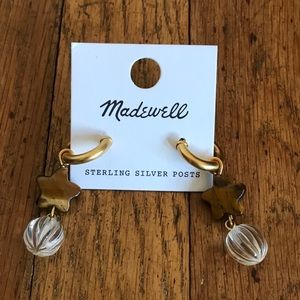 Madewell Star Stack tiger eye earrings